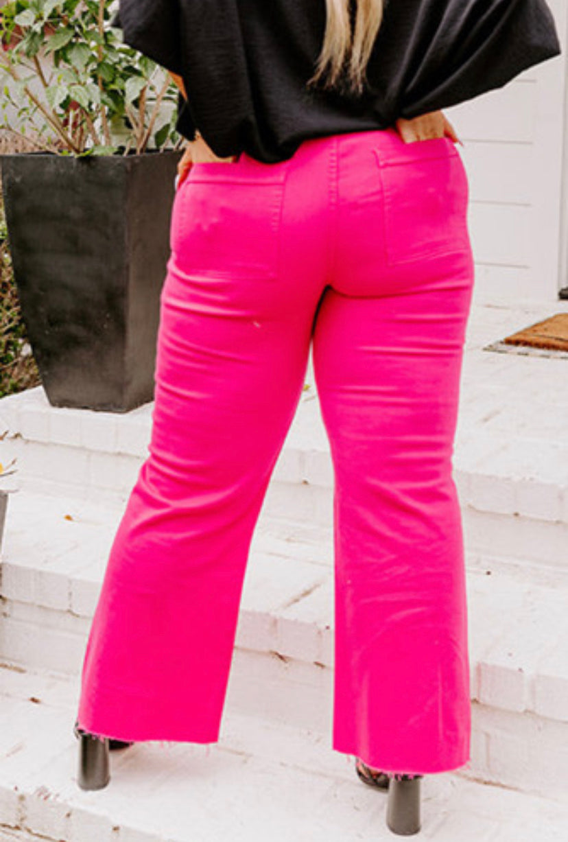 CURVY FELECITY PINK JEANS