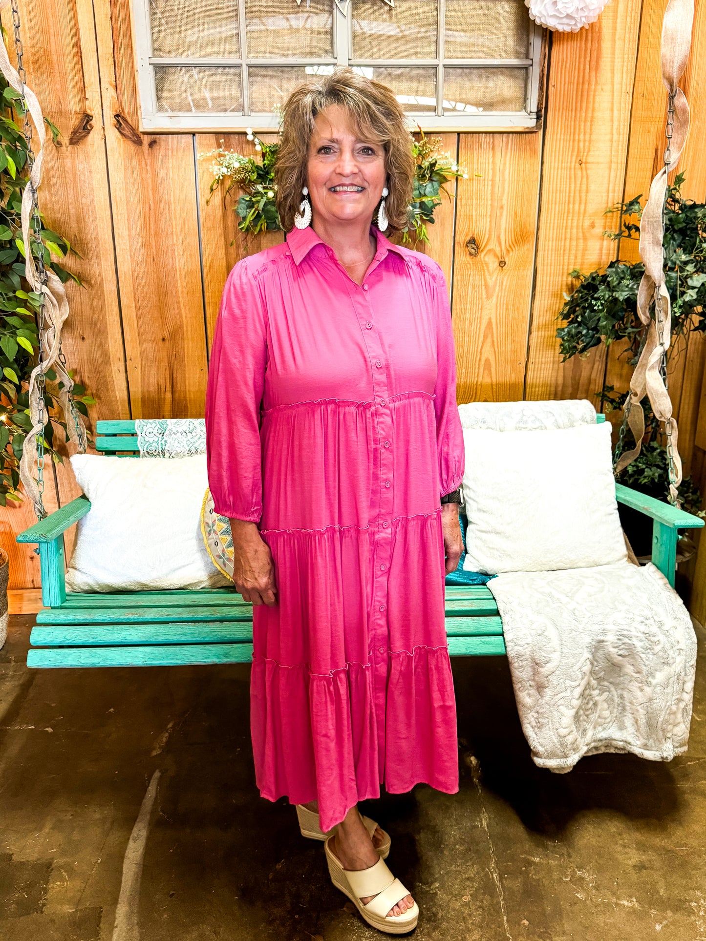 MIDDAY LUNCHEON MIDI DRESS