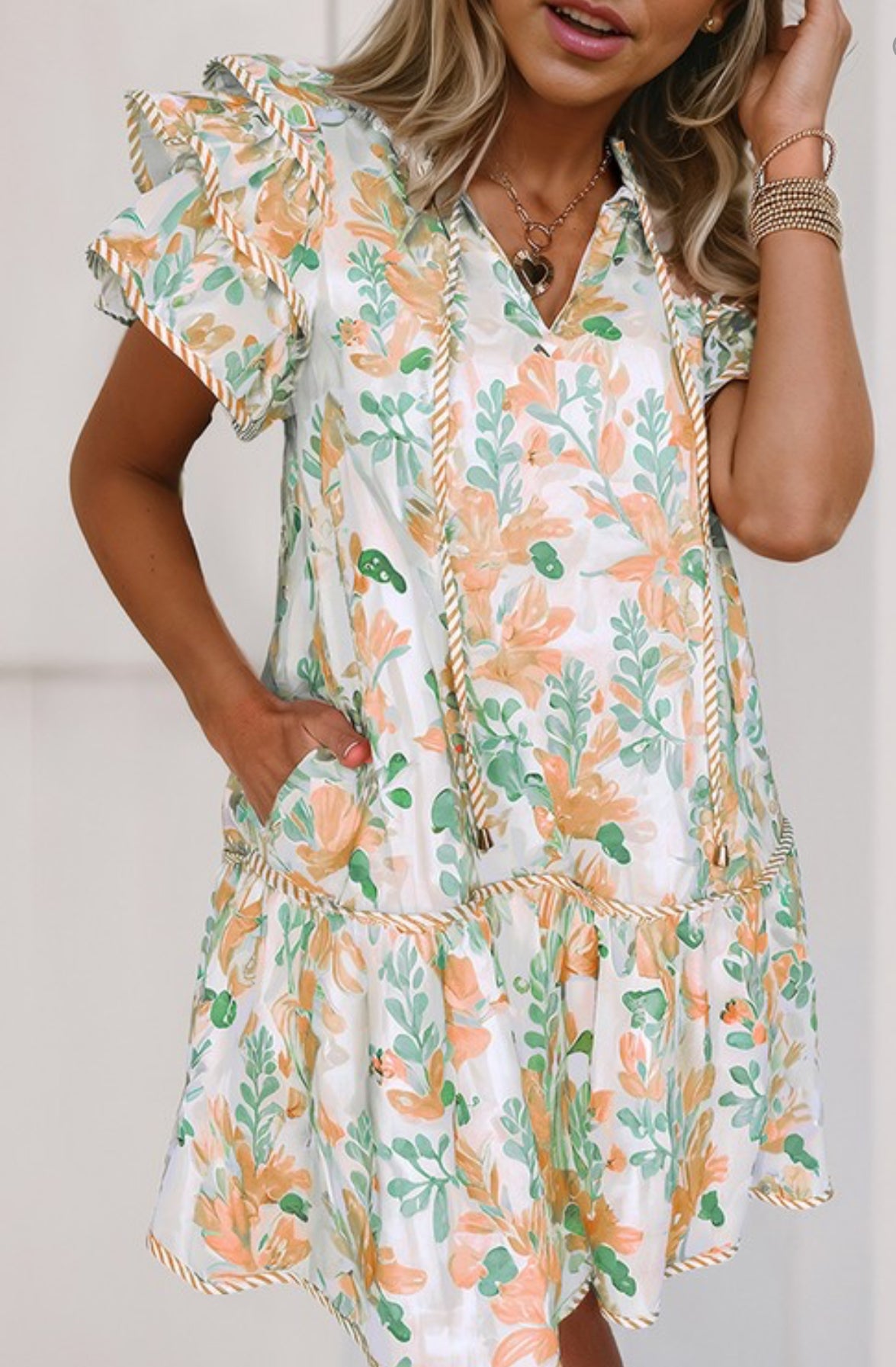 ALL I NEED TO KNOW FLORAL DRESS