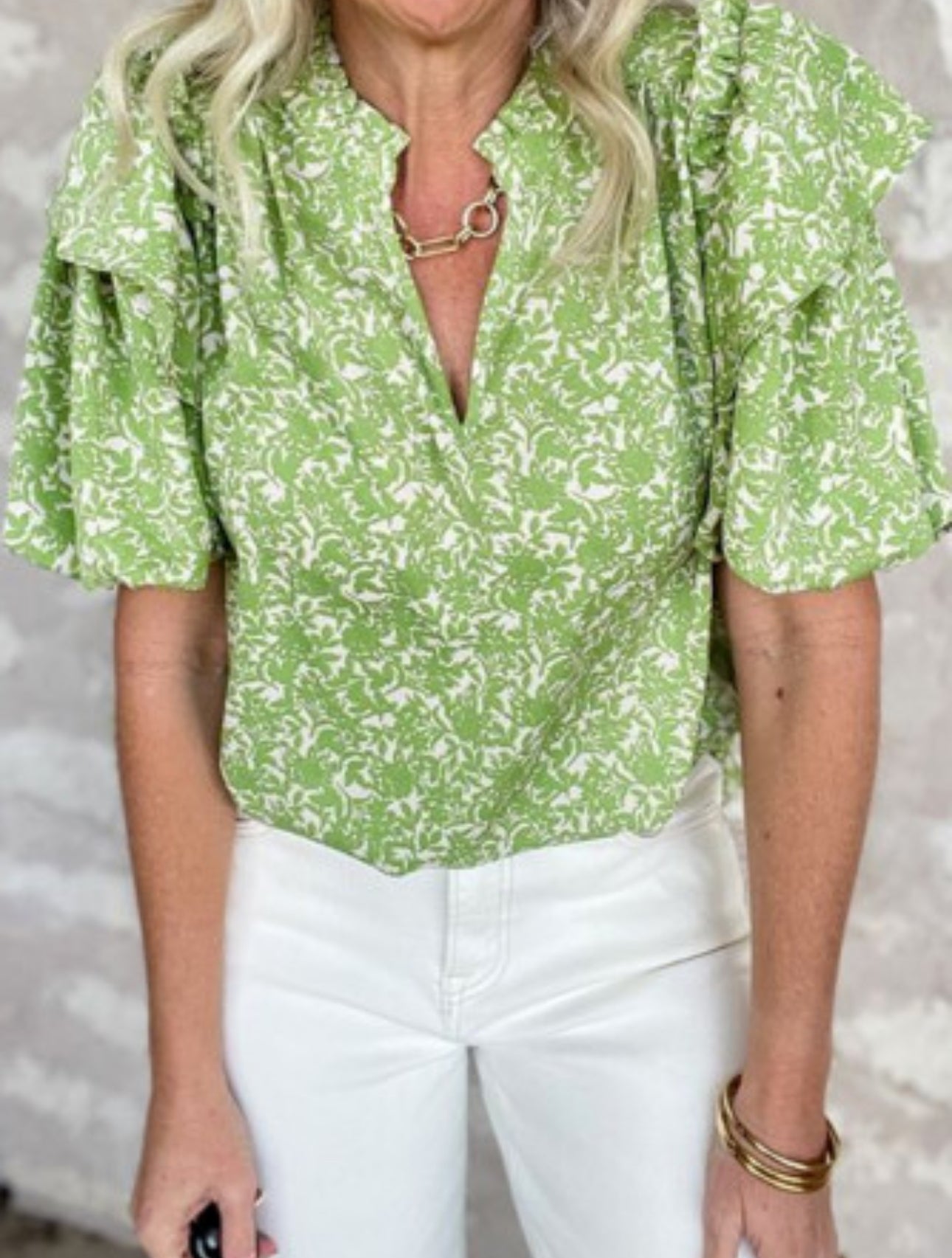 SUMMER WALK OUT FLORAL BLOUSE