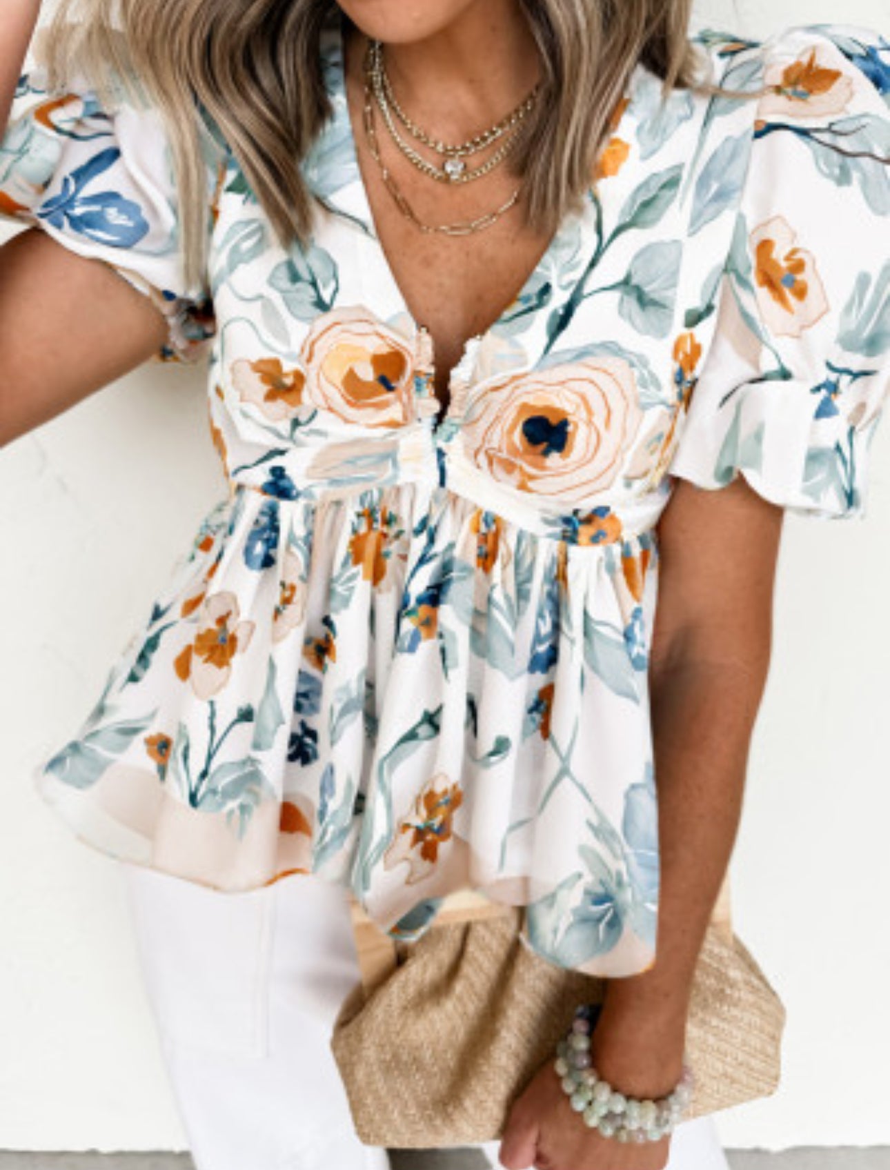 LAST LIGHT FLORAL BLOUSE