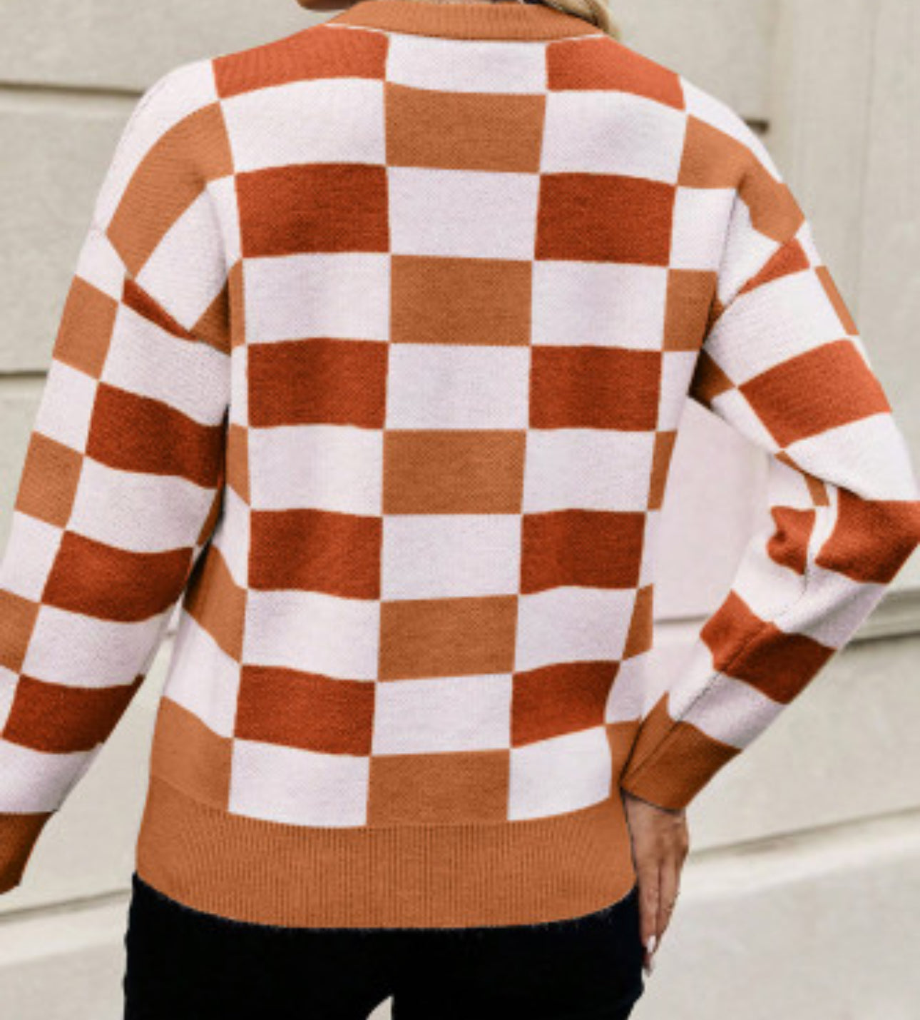 KEEP YOU IN CHECK SWEATER