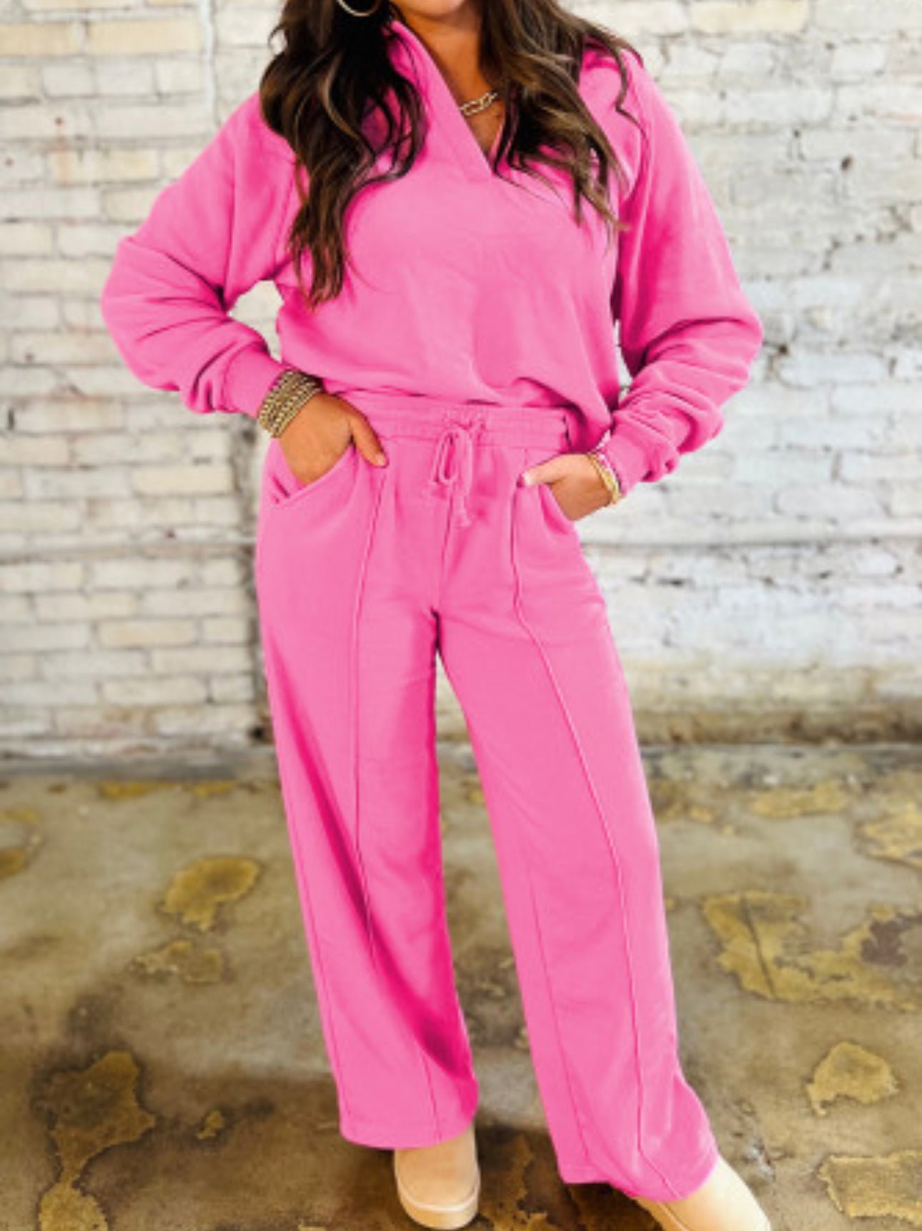 GRACIE PINK LOUNGE SET