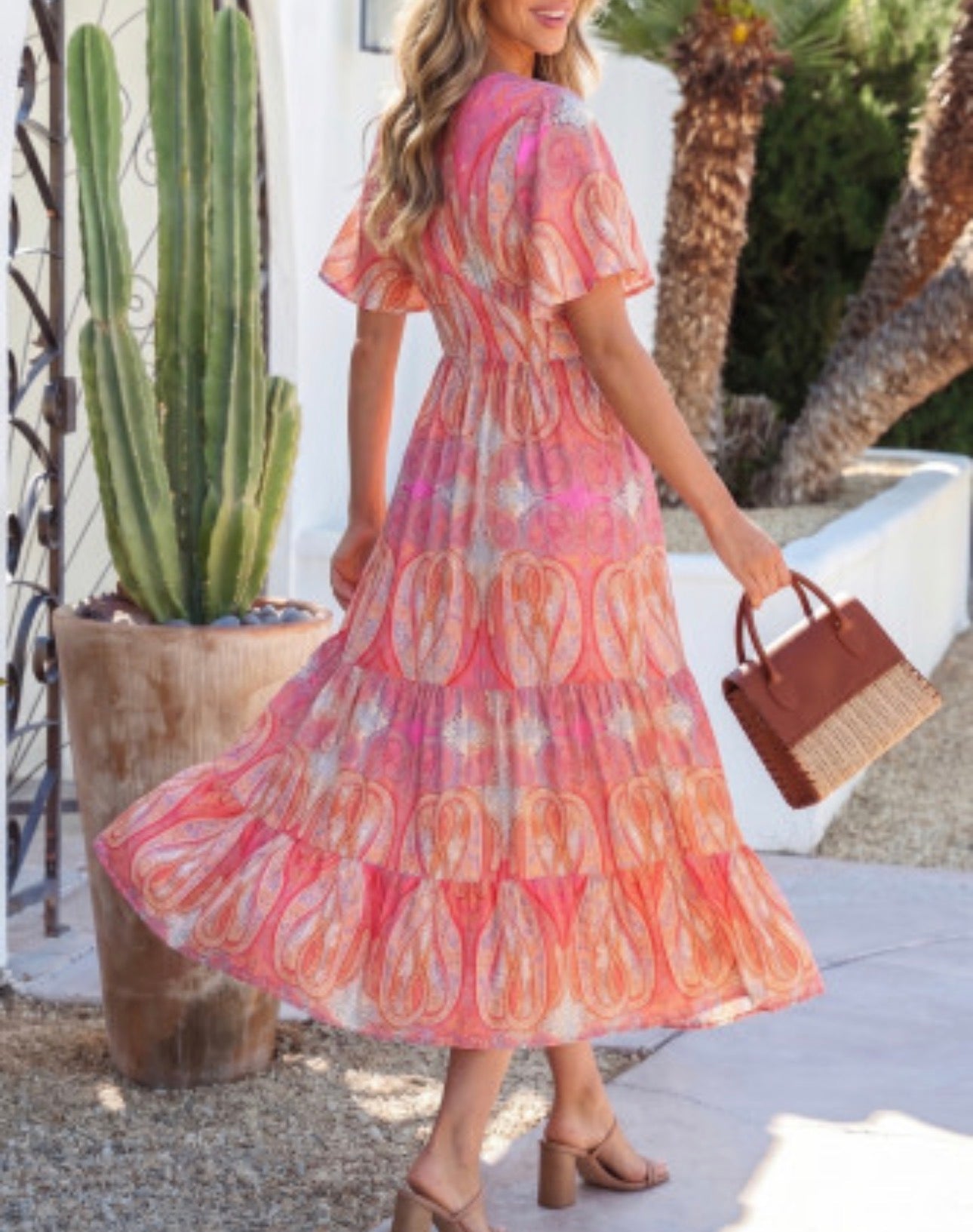 CELEBRATE GOOD TIMES MIDI DRESS