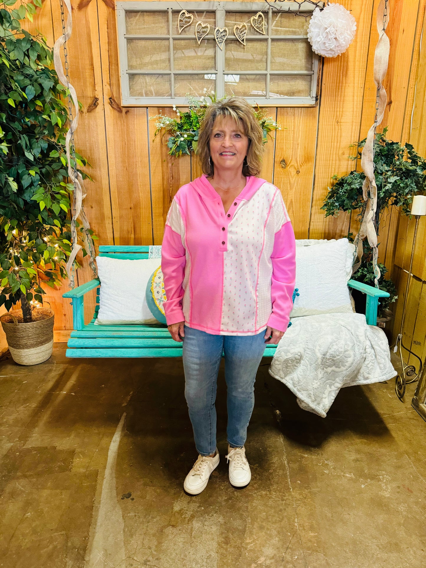 PINK BOUQUET HOODIE