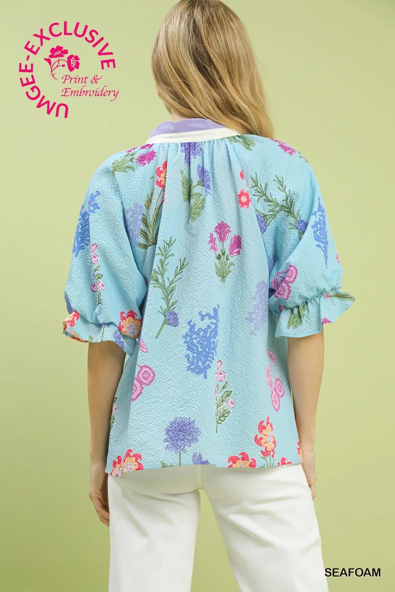 ISLAND BREEZE FLORAL BLOUSE