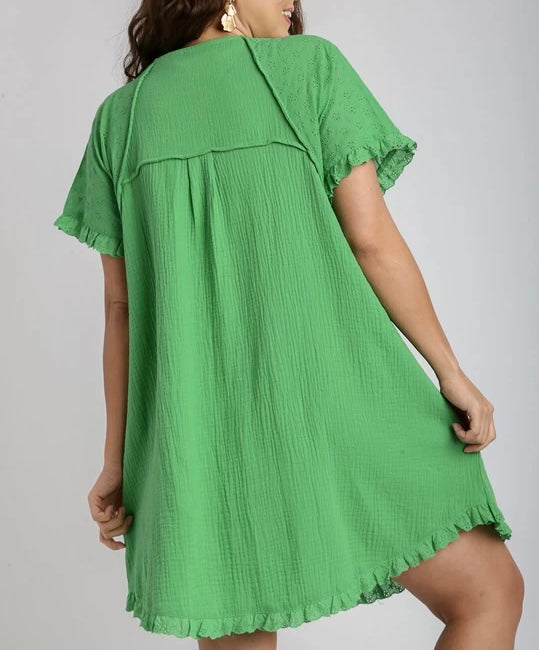 FOLLOW SUIT GREEN DRESS