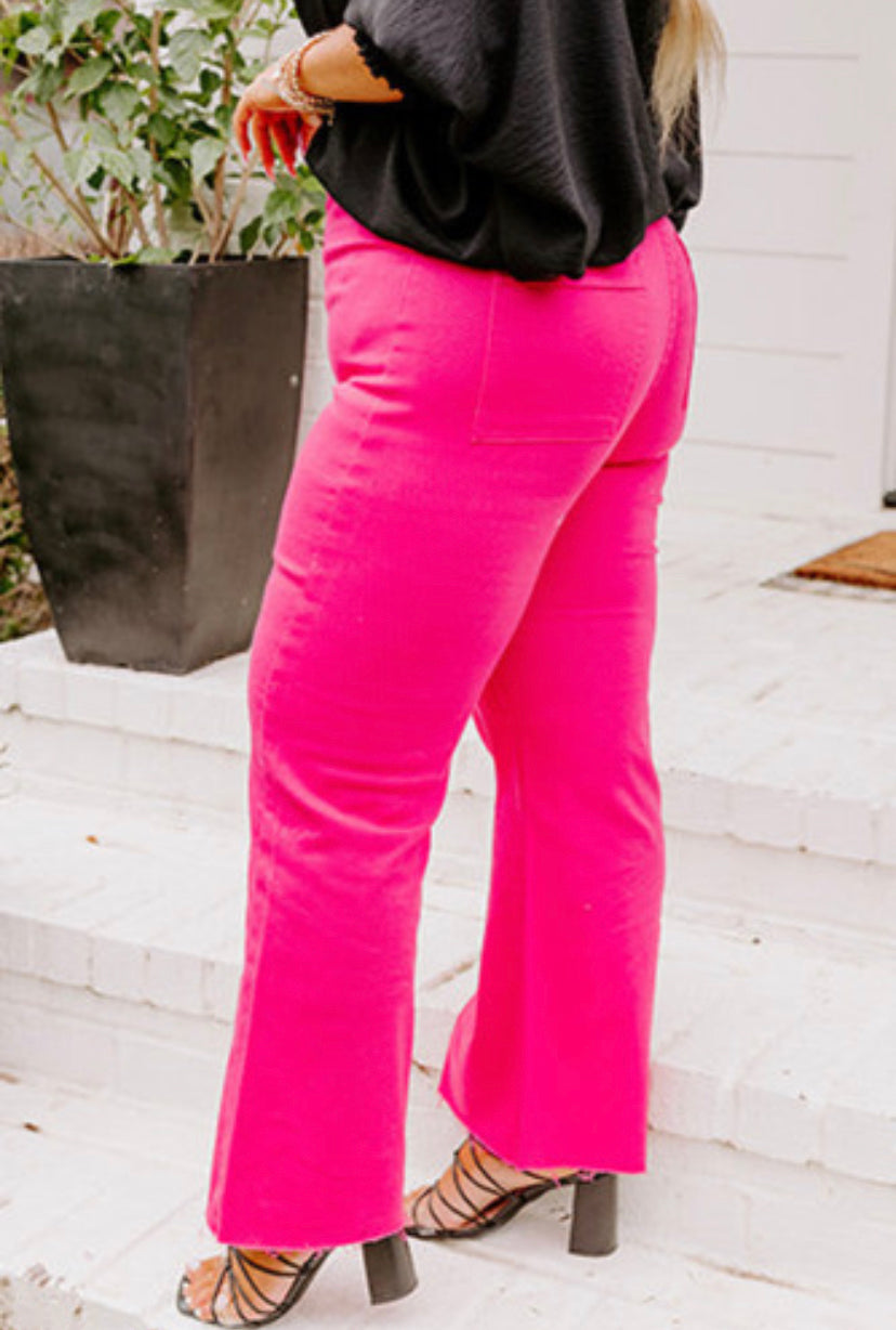CURVY FELECITY PINK JEANS