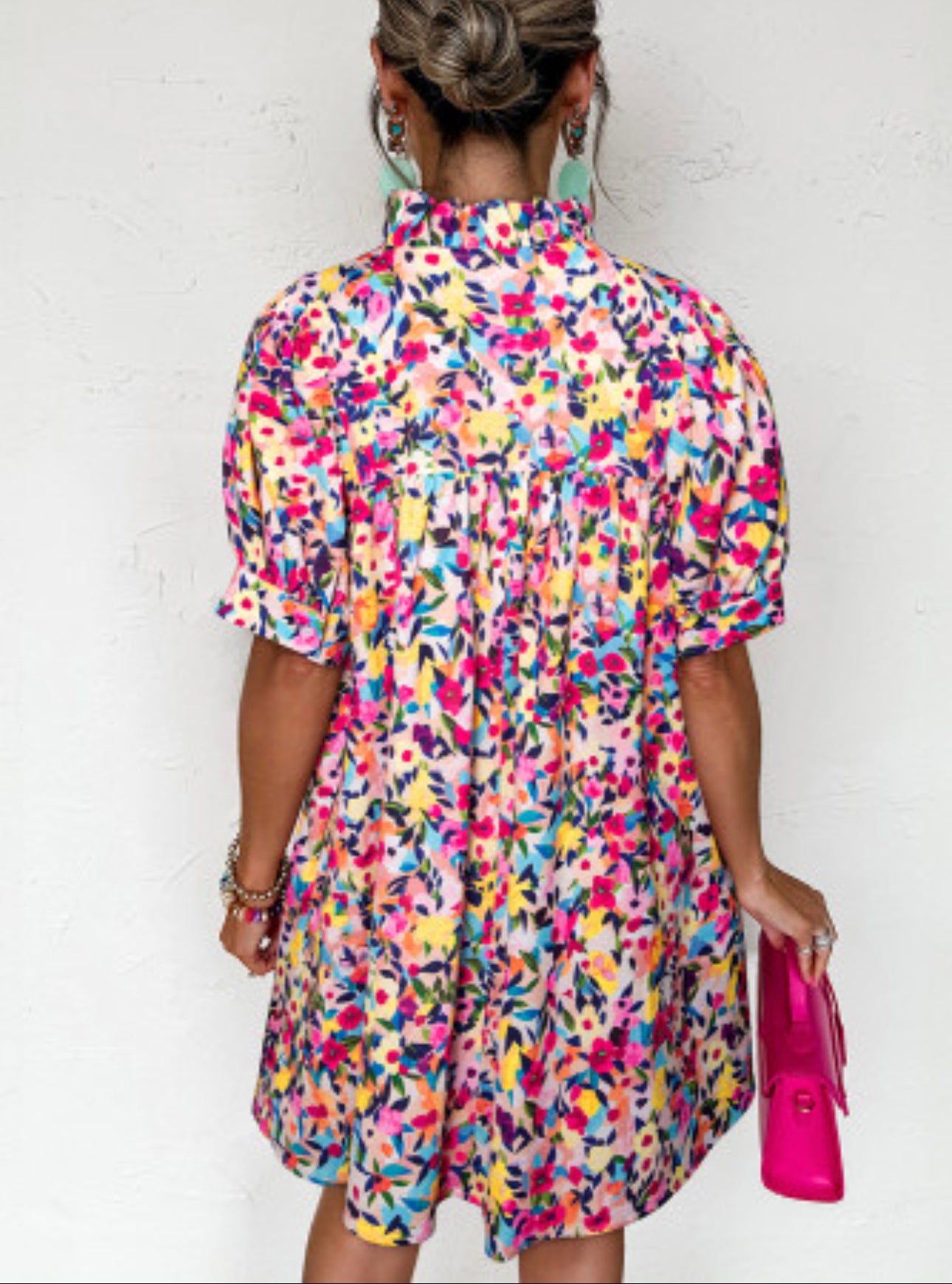 NEVER BOTHERED FLORAL DRESS