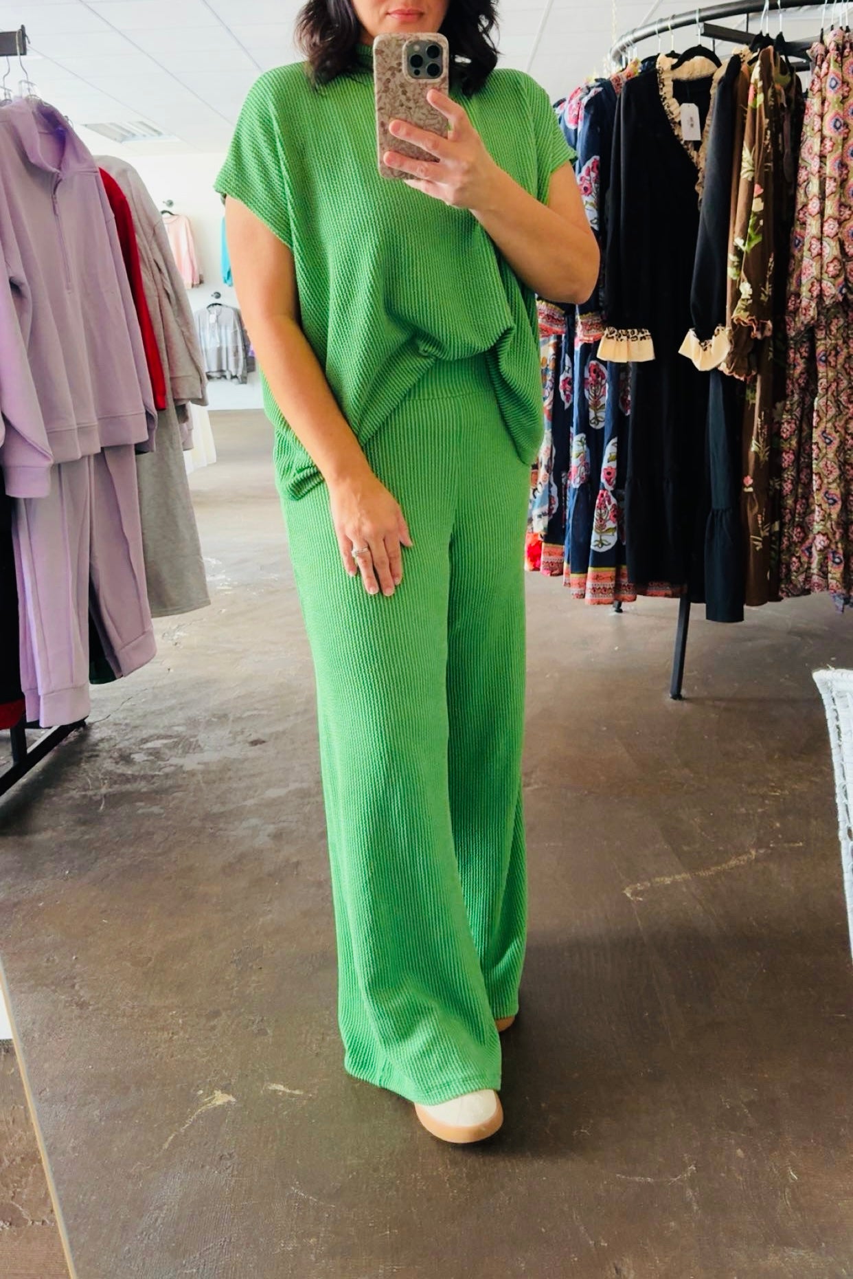 CLOVER RIBBED PANT SET