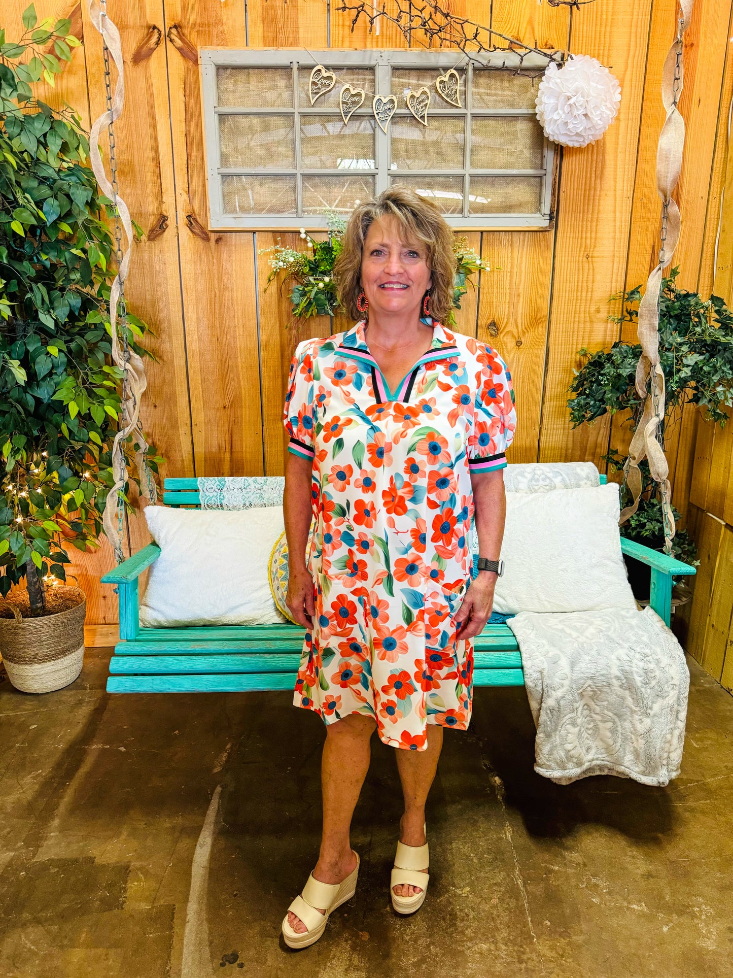 FIRST LOOK FLORAL MINI DRESS