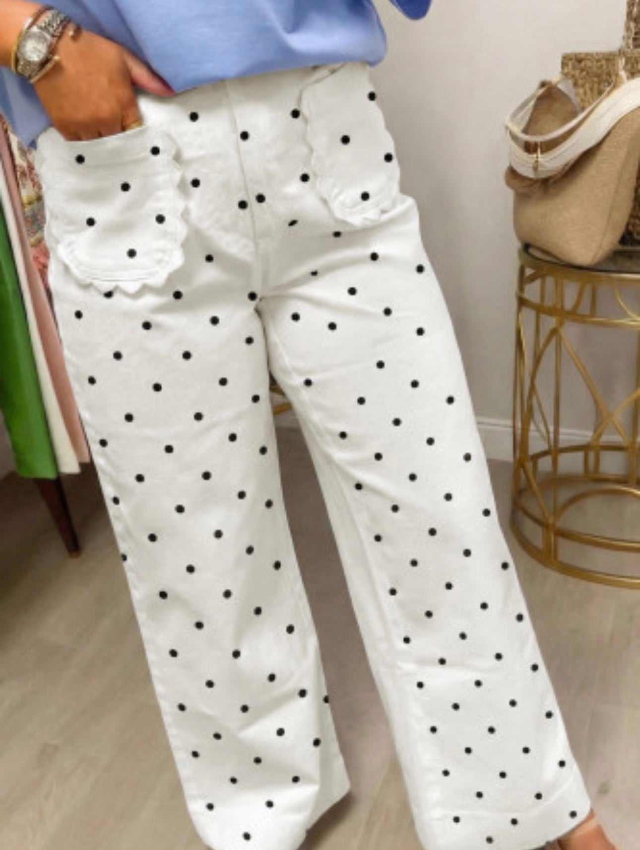 EPPERSON POLKA DOT JEANS