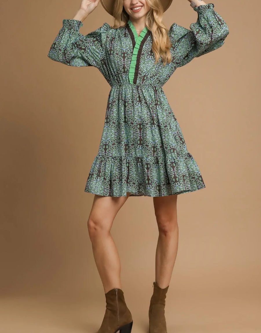 MINT CHOCOLATE MINI DRESS