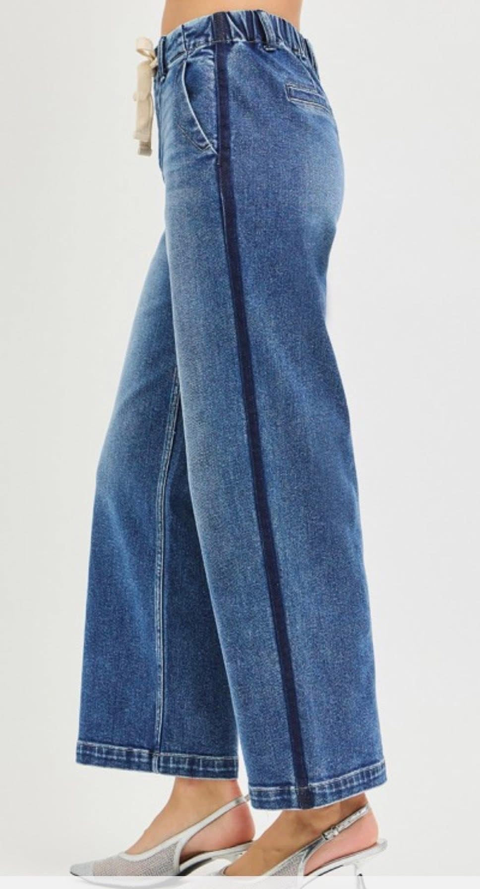 Risen Tie Them Up Cropped Jeans