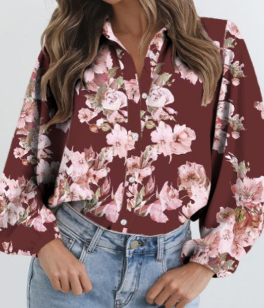 ATILEE FLORAL BLOUSE