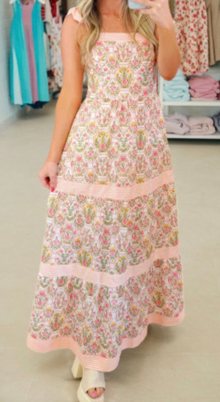 HYLAN FLORAL MAXI DRESS