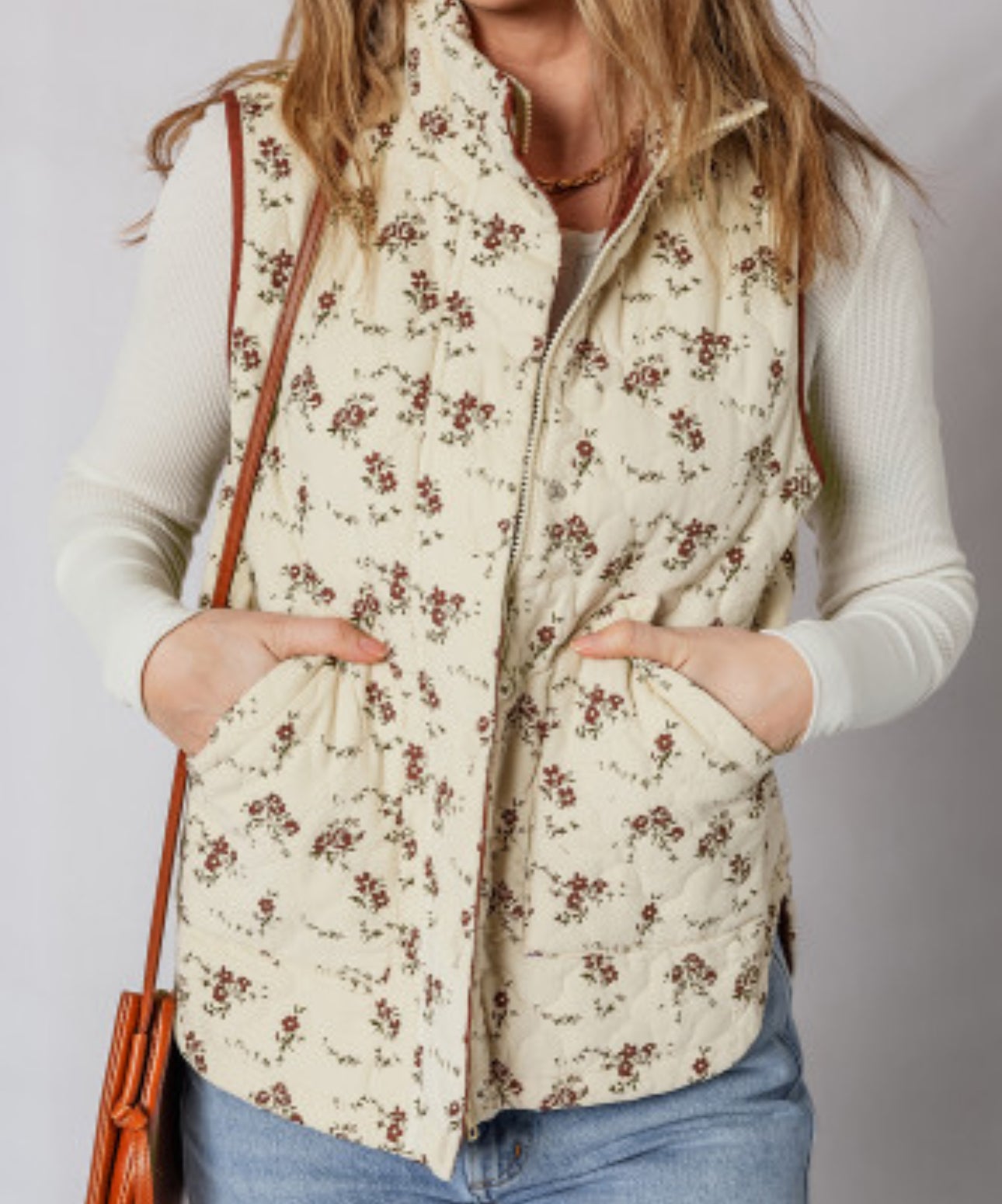 ESTHER FLORAL QUILTED VEST