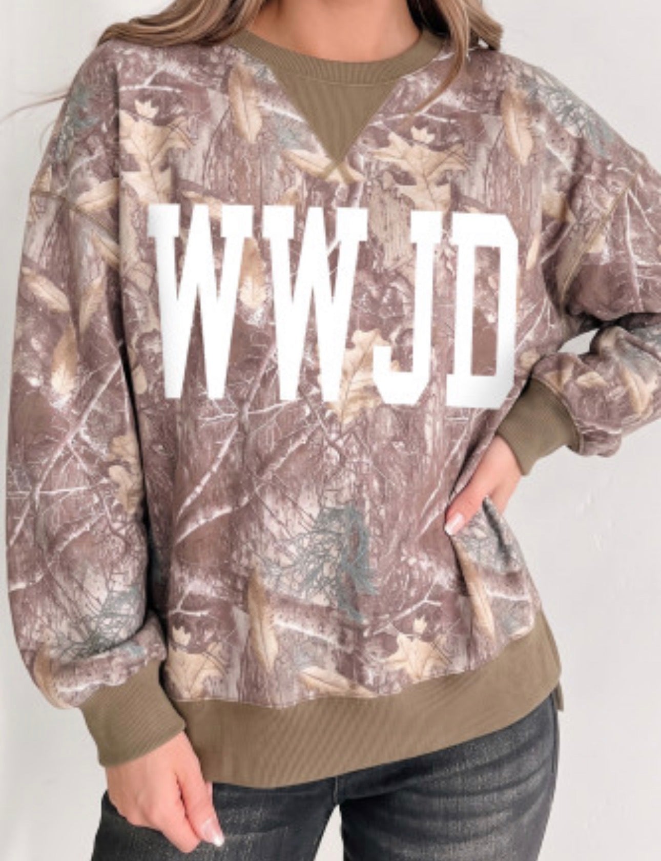 WWJD CAMO  PULLOVER