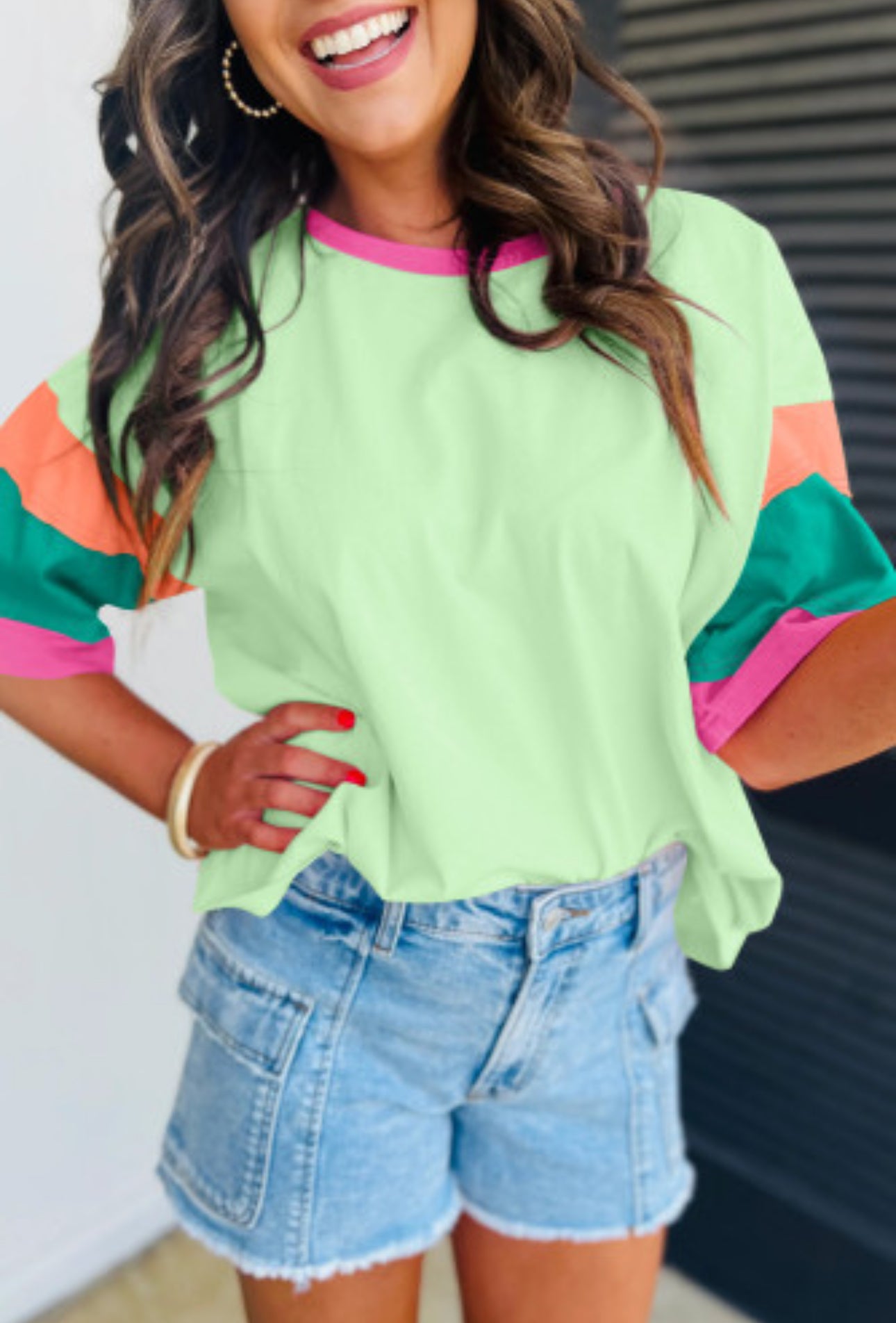 ALL THE BETTER COLOR BLOCK TOP