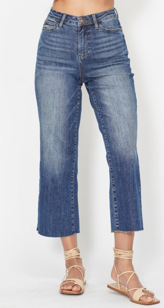 Judy Blue Crop Wide Jeans