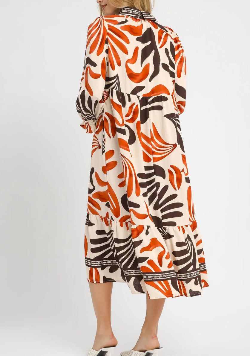 THALIA LEAF MAXI DRESS