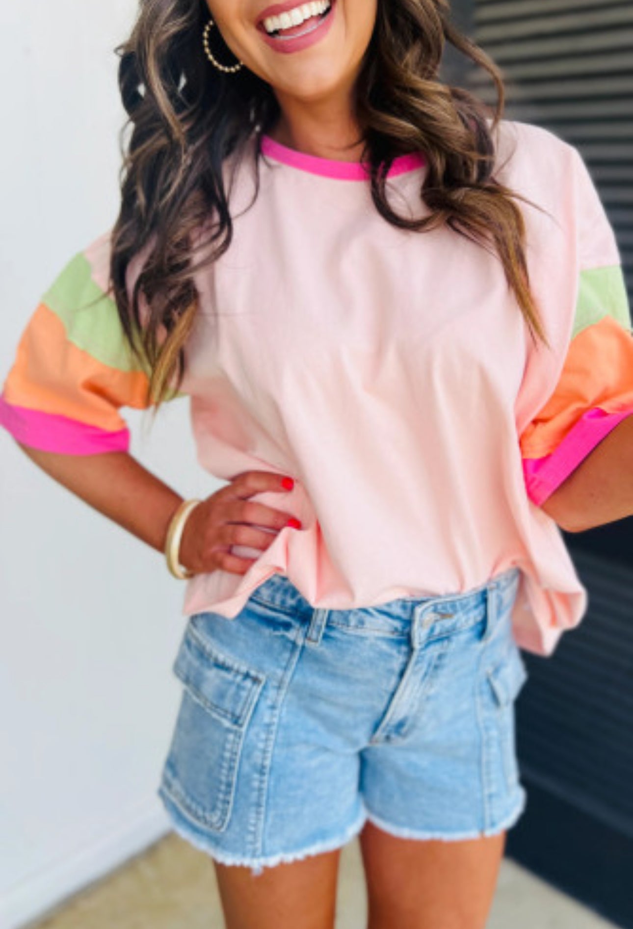 ALL THE BETTER COLOR BLOCK TOP