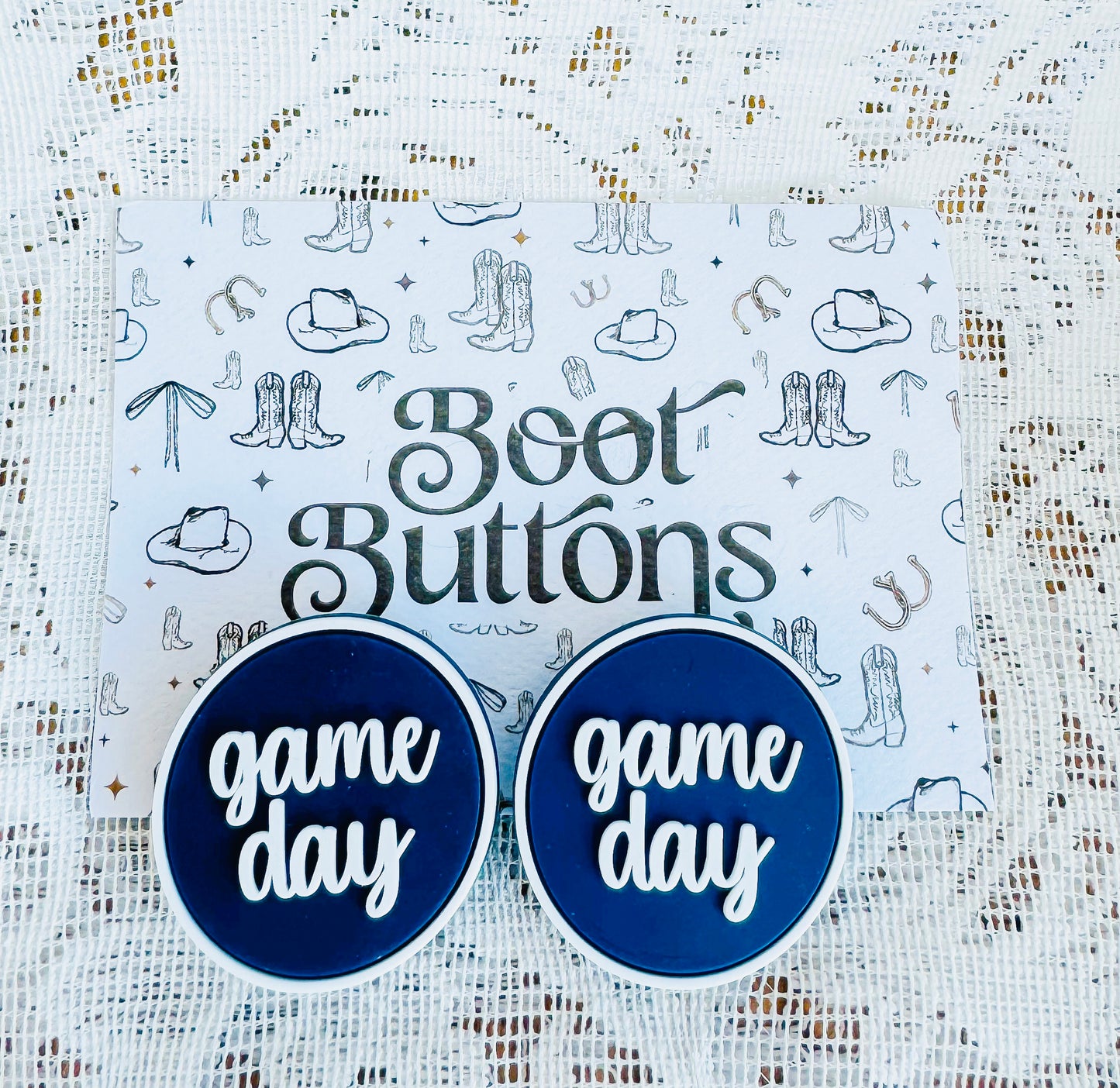 GAME DAY BOOT BUTTONS