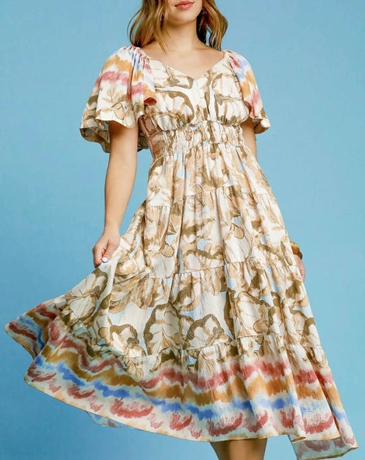 REMIND ME LATER MIDI DRESS