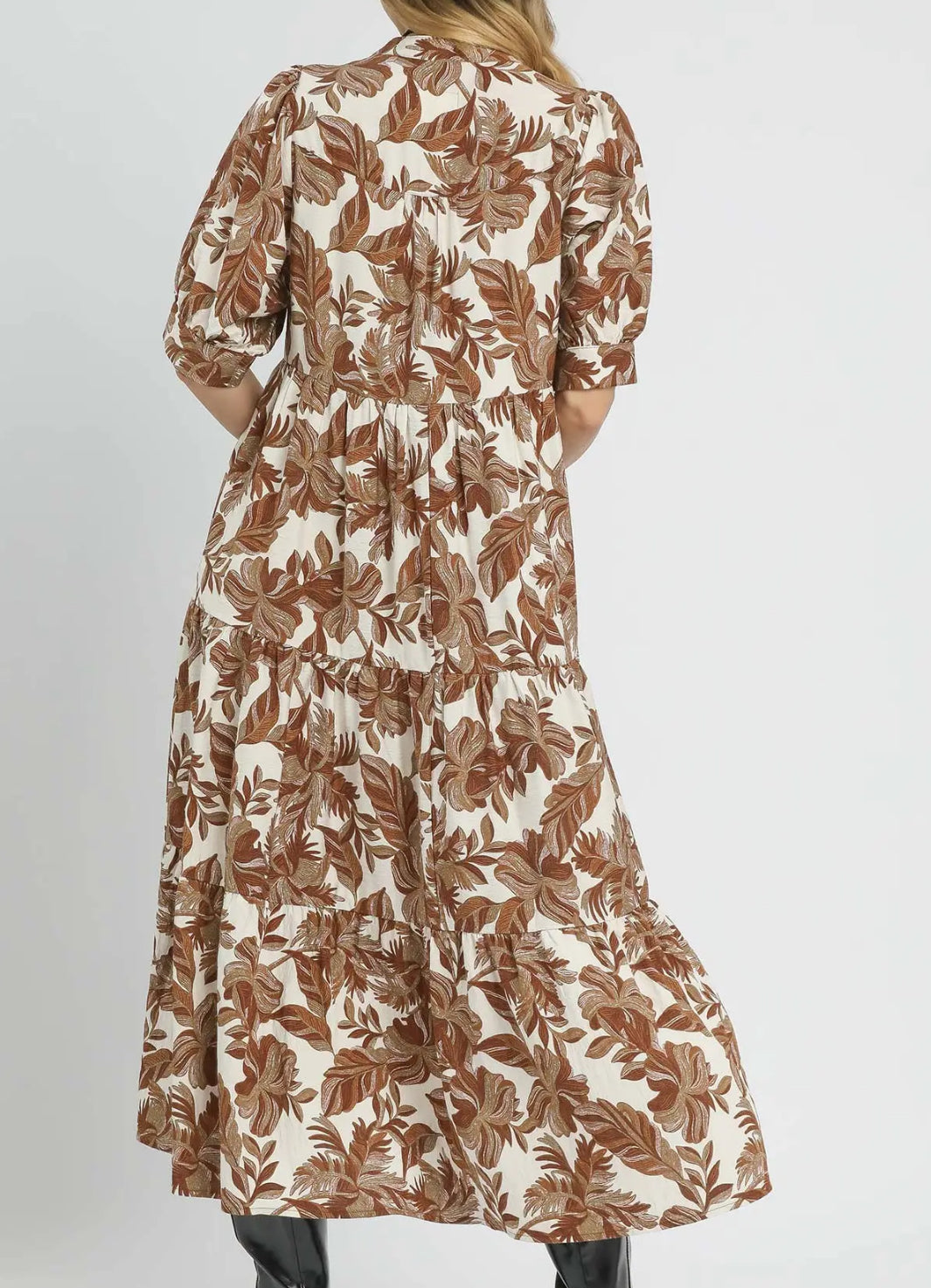 FIRST OF FALL MIDI DRESS