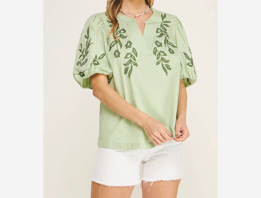 IVY GREEN DESIGN BLOUSE