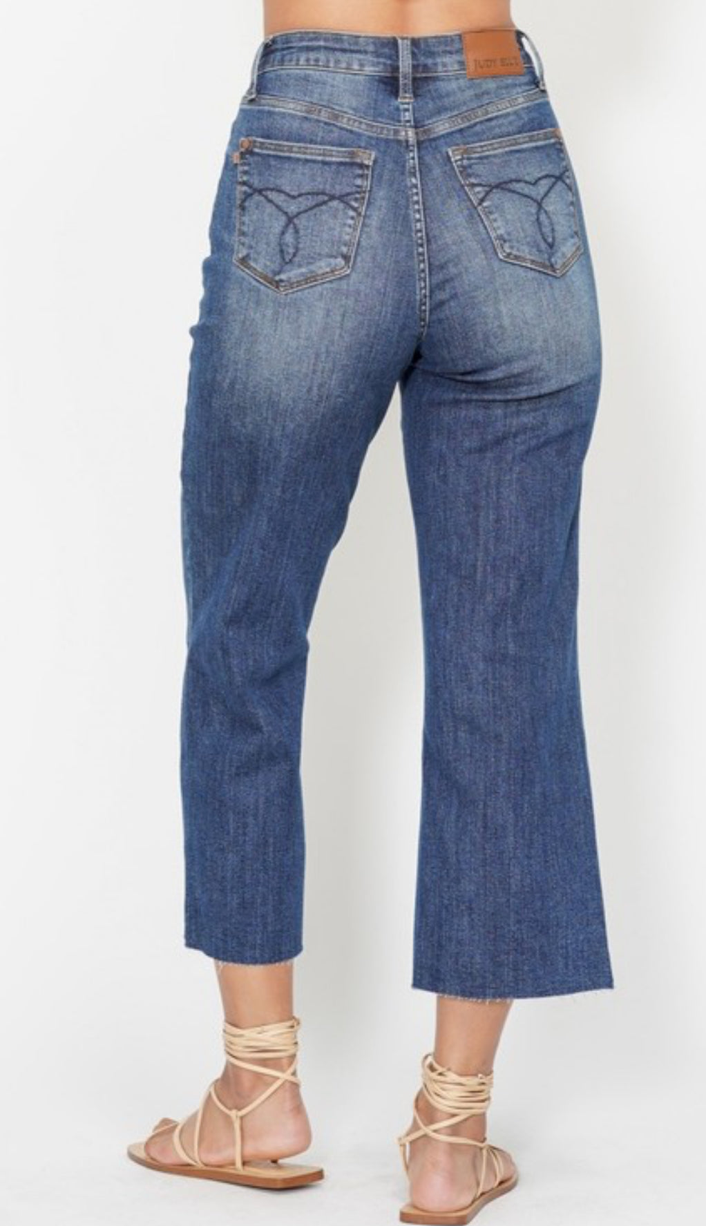 Judy Blue Crop Wide Jeans