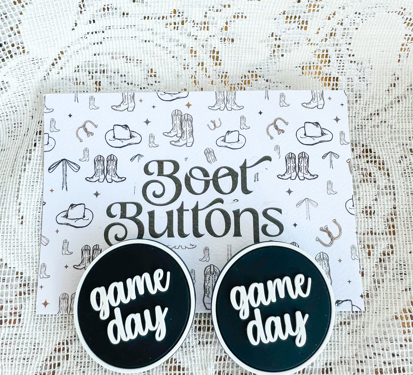 GAME DAY BOOT BUTTONS