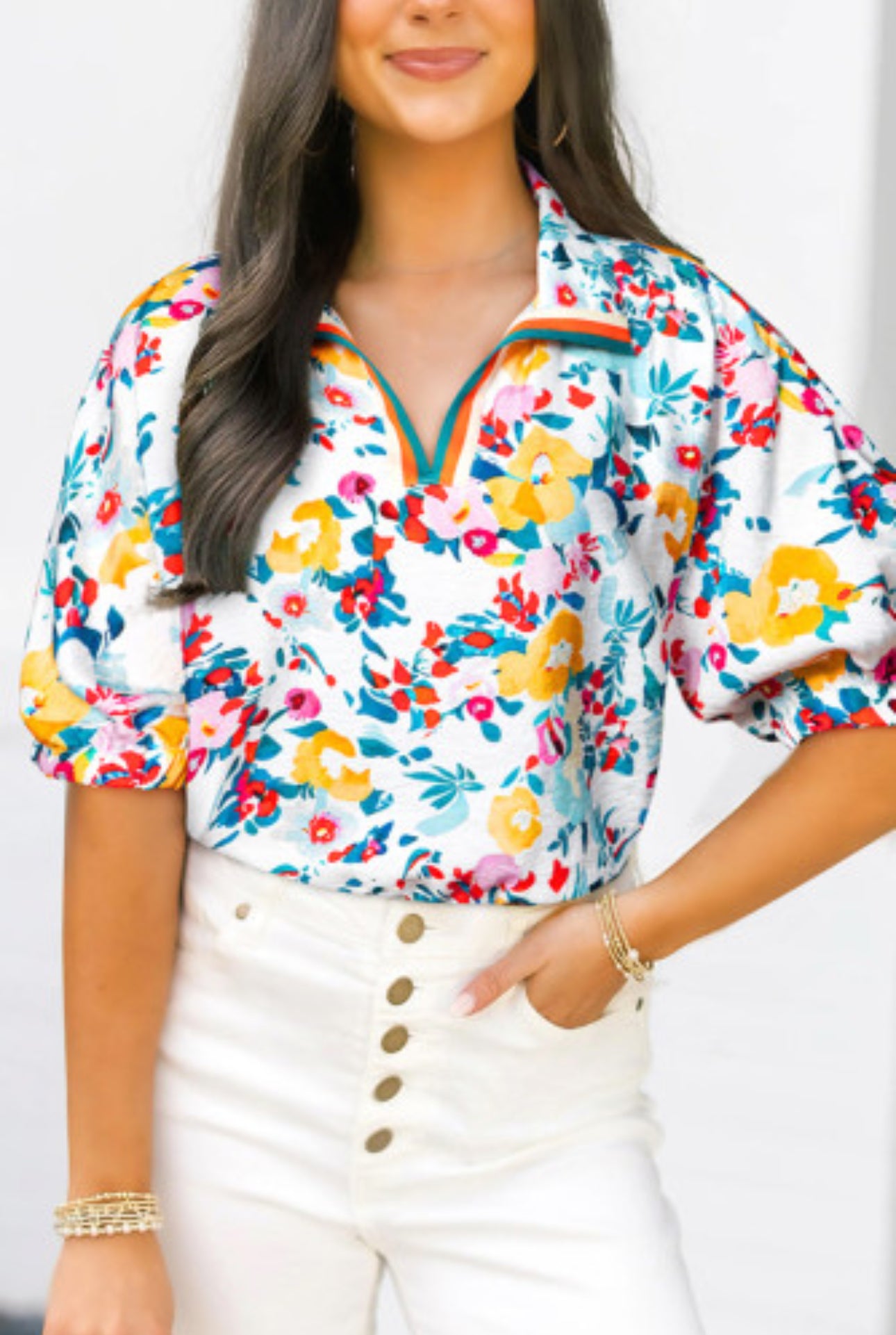 REFRESHED FLORAL BLOUSE