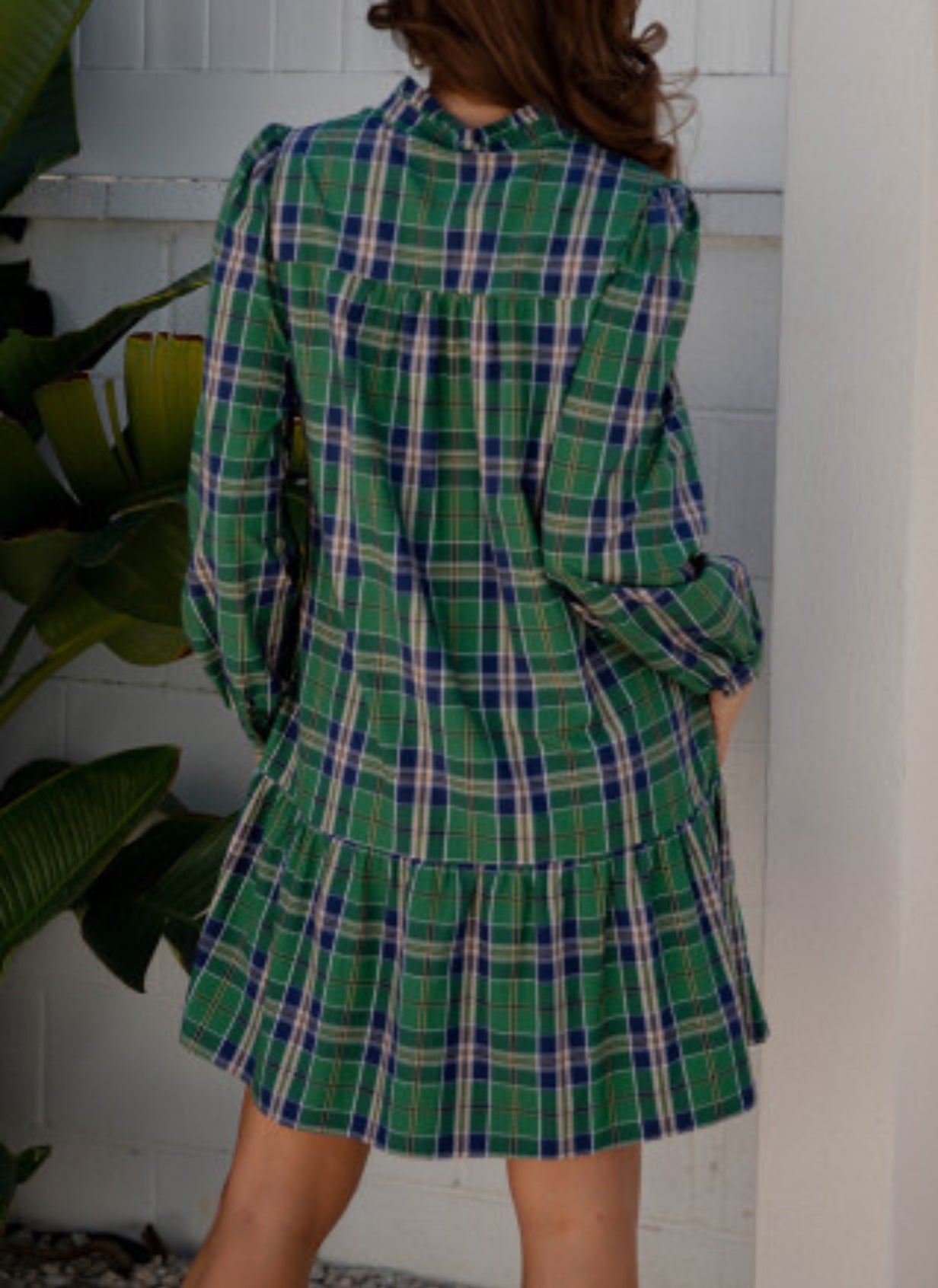 PLAID TO MEET YOU MINI DRESS