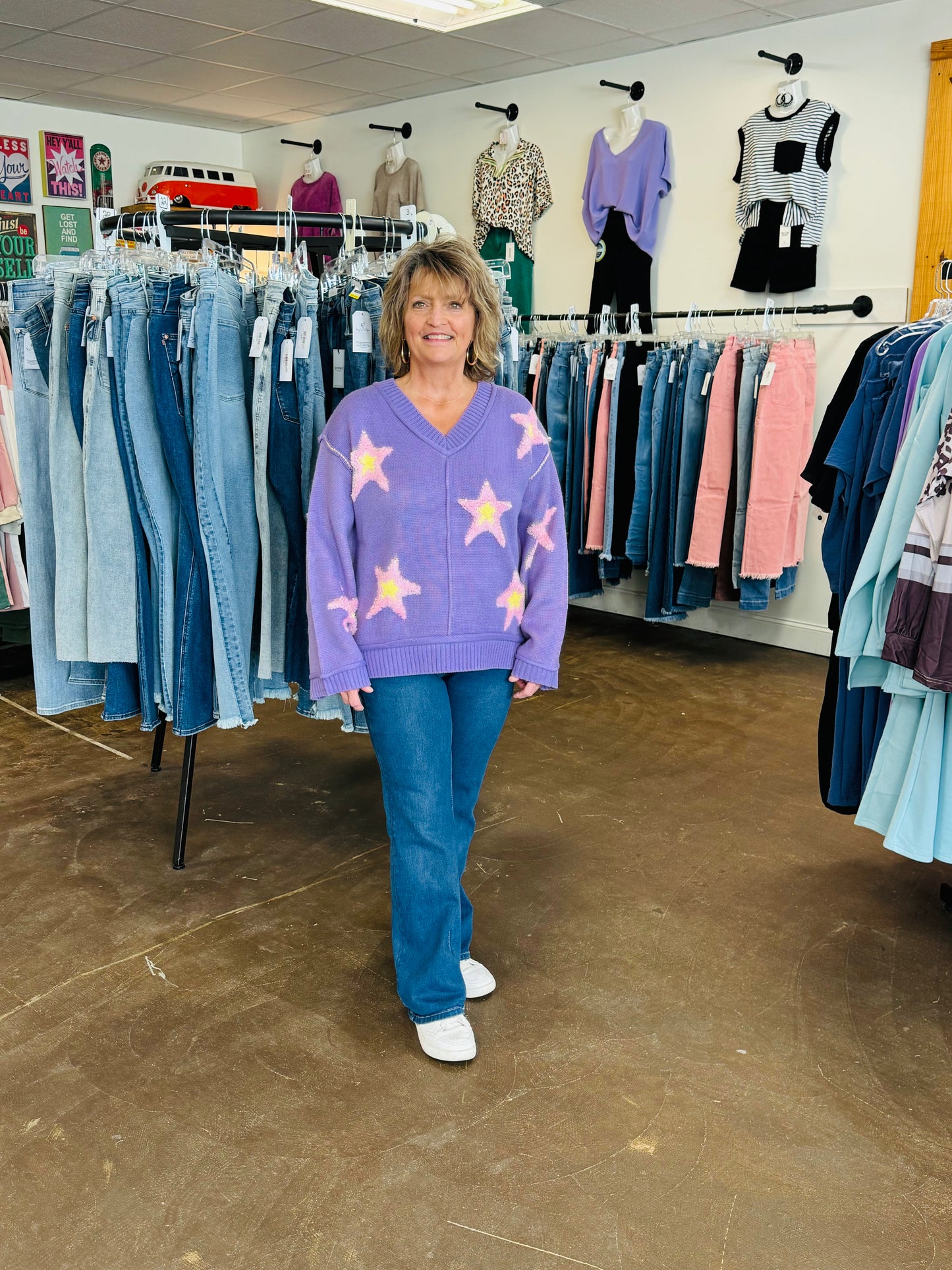 STARS OVER JORDAN SWEATER