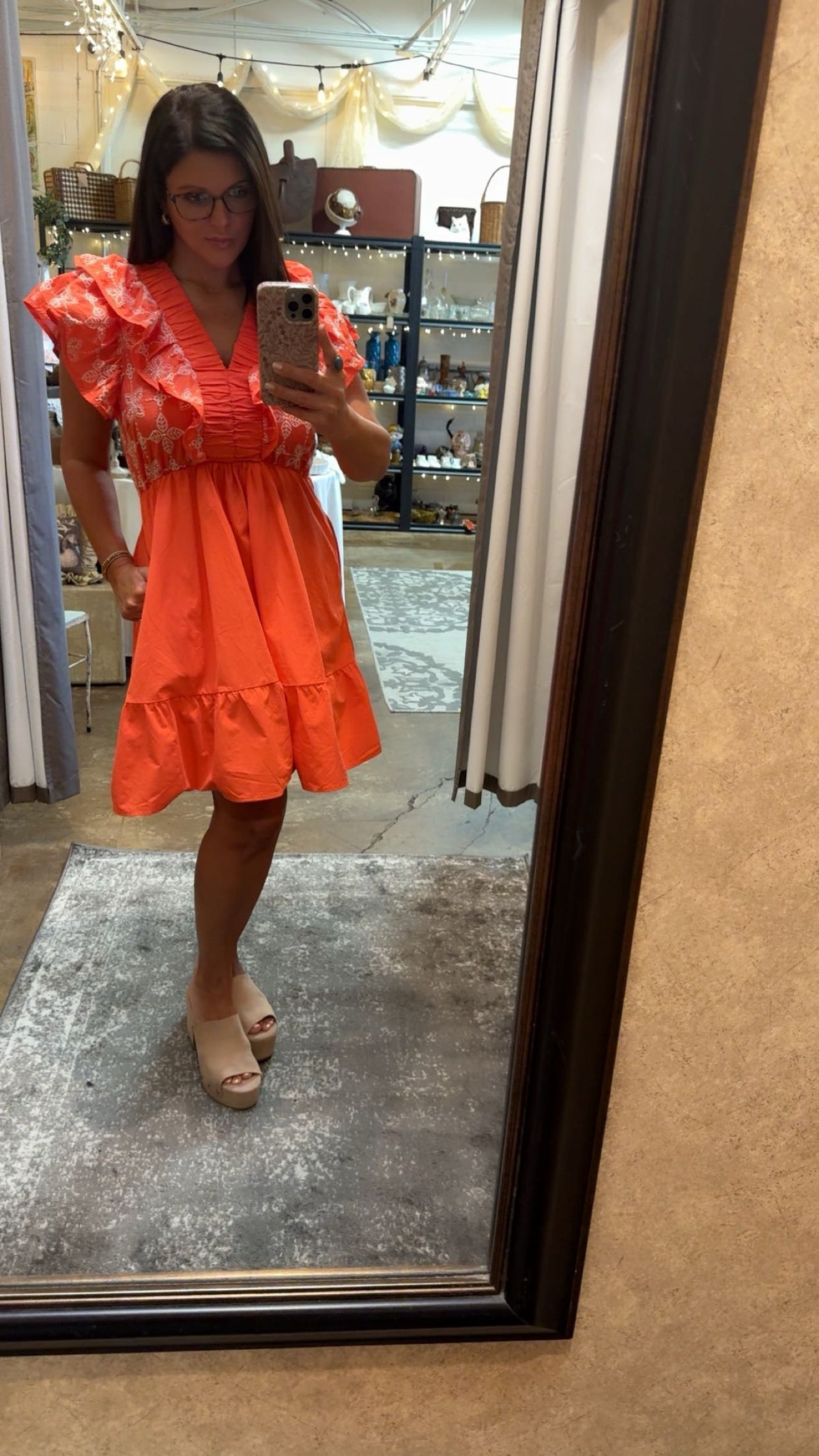BAYLA EMBROIDERED MINI DRESS