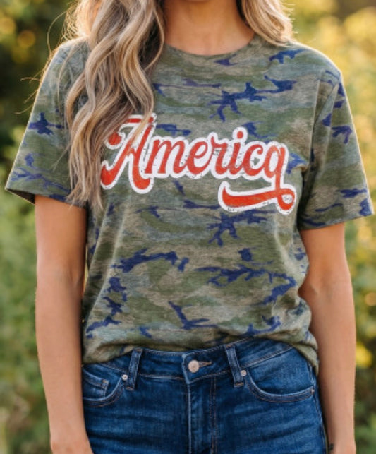 AMERICAN CAMO TEE