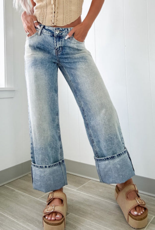 UNDENIABLE LOVE CROPPED DENIM JEANS