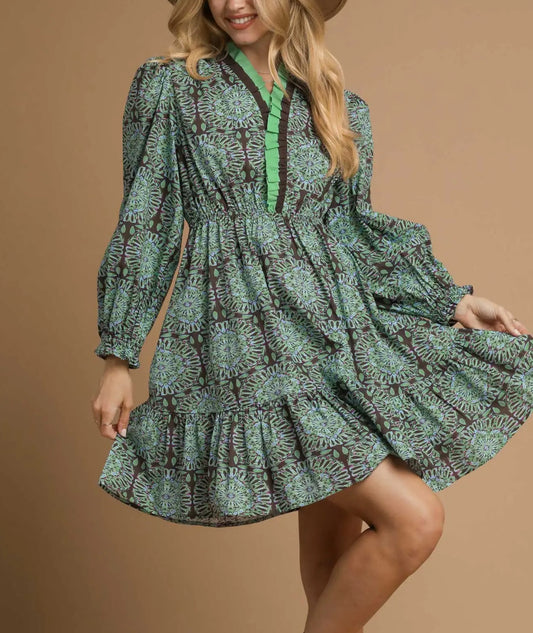 MINT CHOCOLATE MINI DRESS