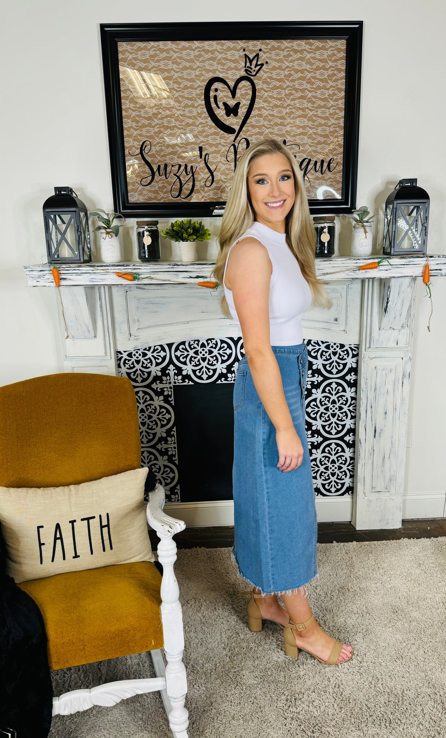 Old Country Church Skirt