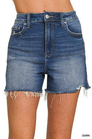 GIVE IT A GO DENIM SHORTS