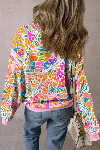 KALEIDOSCOPE PRINT SWEATSHIRT