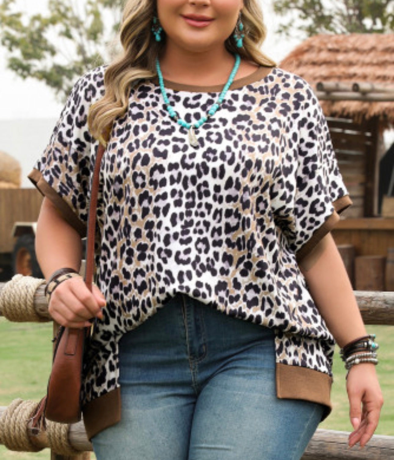 DAVEIGH LEOPARD PRINT TOP