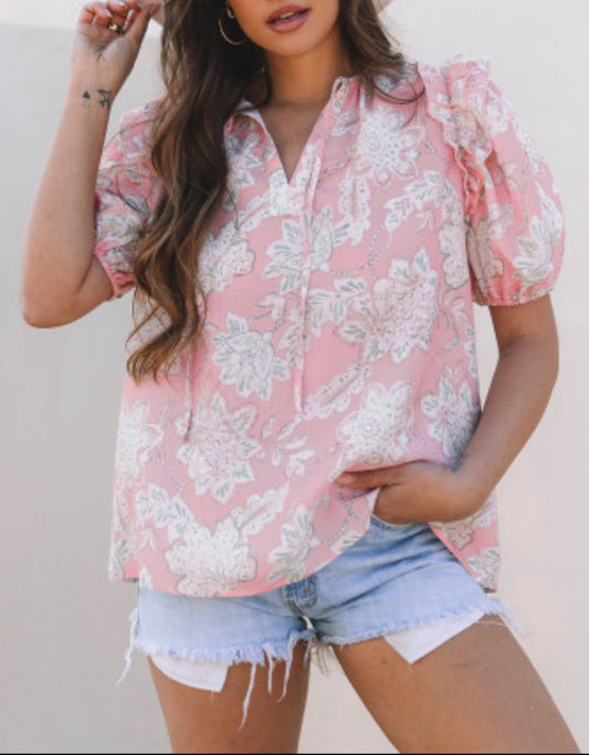 IN THE KNOW FLORAL BLOUSE
