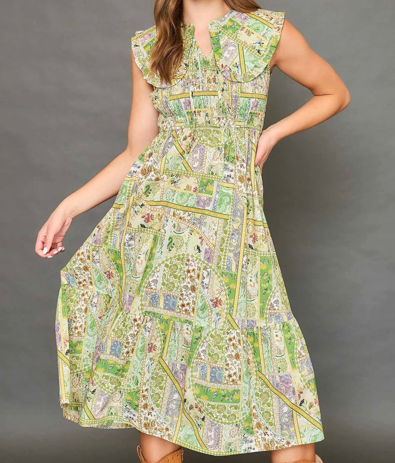 BE STILL BOHO MIDI DRESS