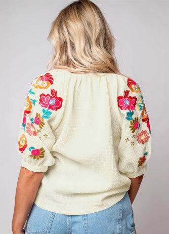 SUNNY MEADOW FLORAL BLOUSE