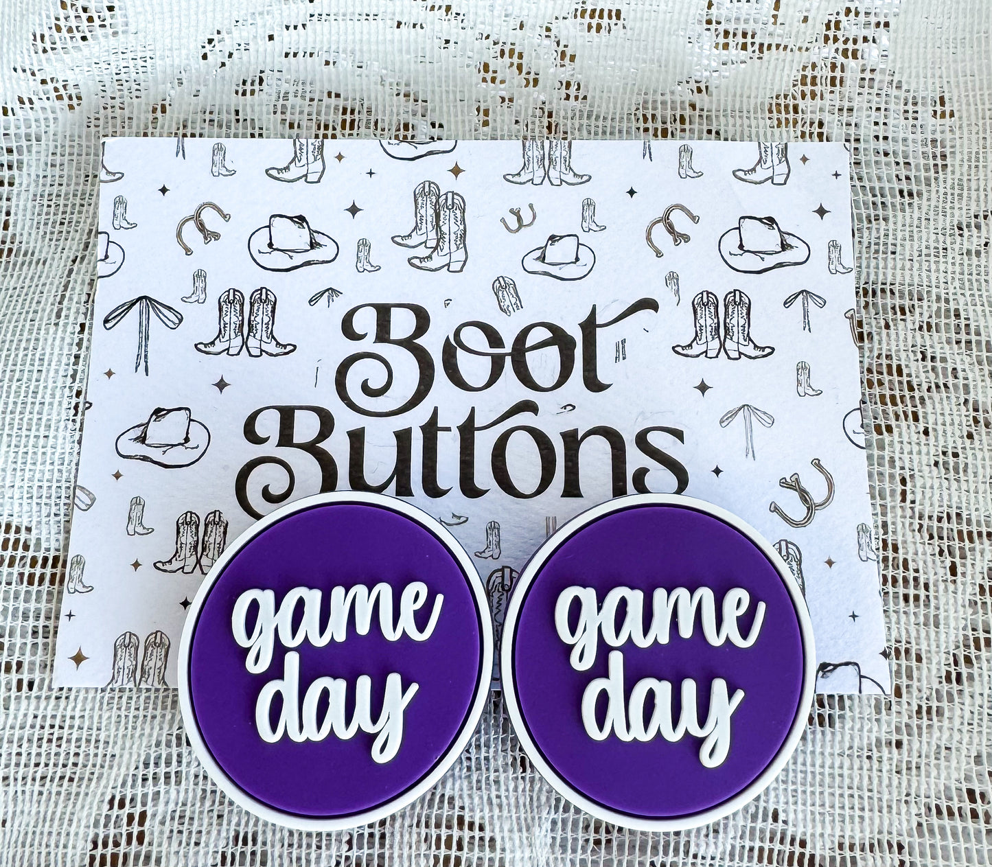 GAME DAY BOOT BUTTONS