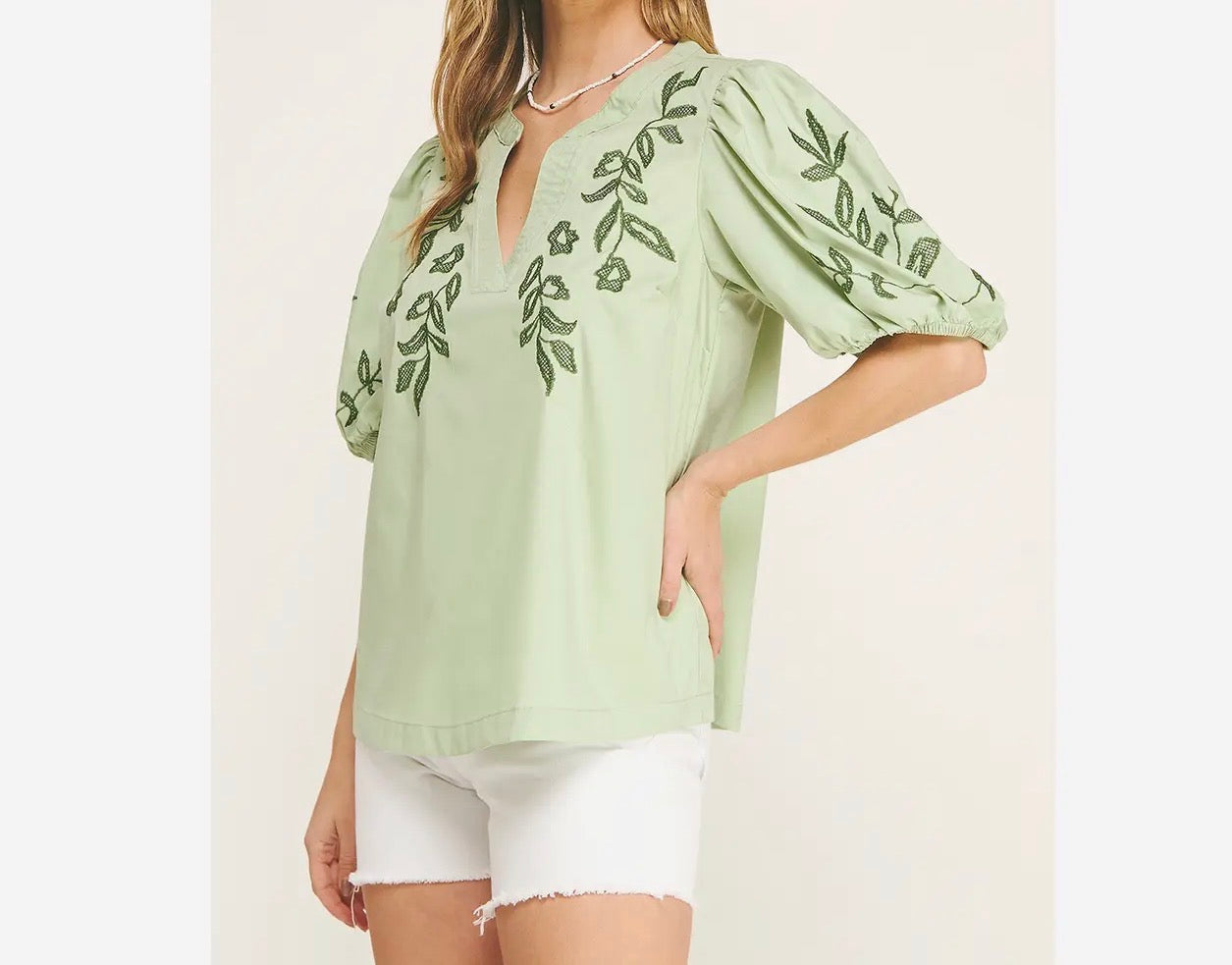 IVY GREEN DESIGN BLOUSE